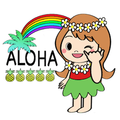 Everyday Greeting by Hawaiian Girl