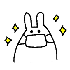 mechatsukaeru!rabbit Sticker corona ver