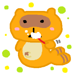 はみがきたぬき Line スタンプ Line Store