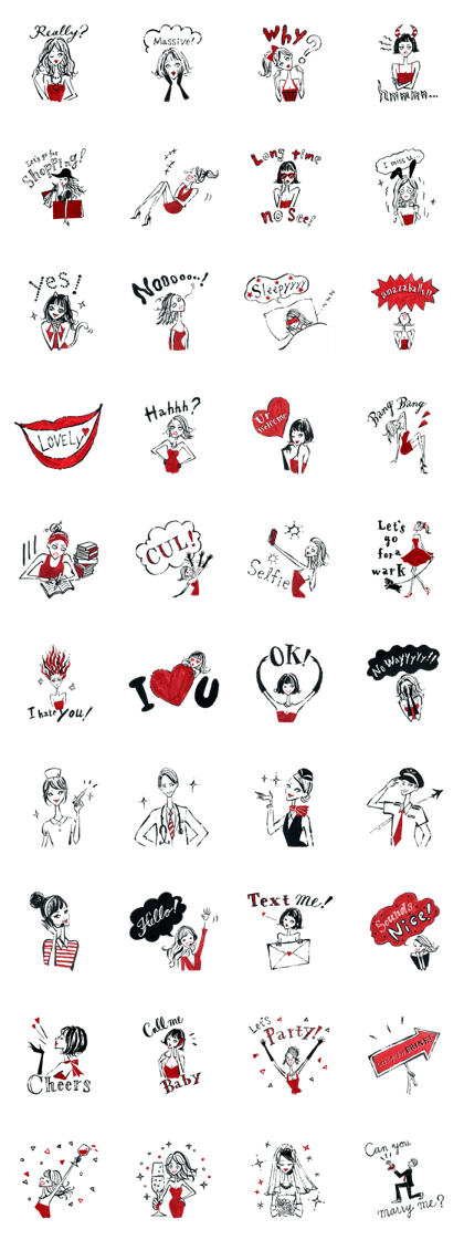 L-Air fashionable characters.