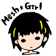 Mesh containing Girl