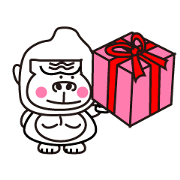 Pretty gorilla Sticker