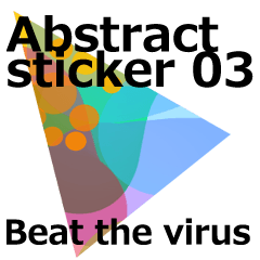 Abstract sticker 03 / Beat the virus