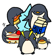 Friends of various types of penguins