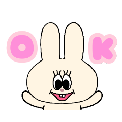 Rabbit's message sticker