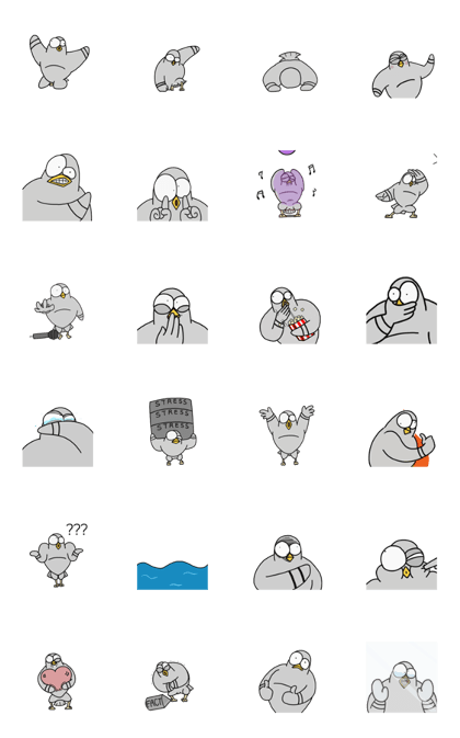 Line クリエイターズスタンプ 負担な鳩 名前はイーグル