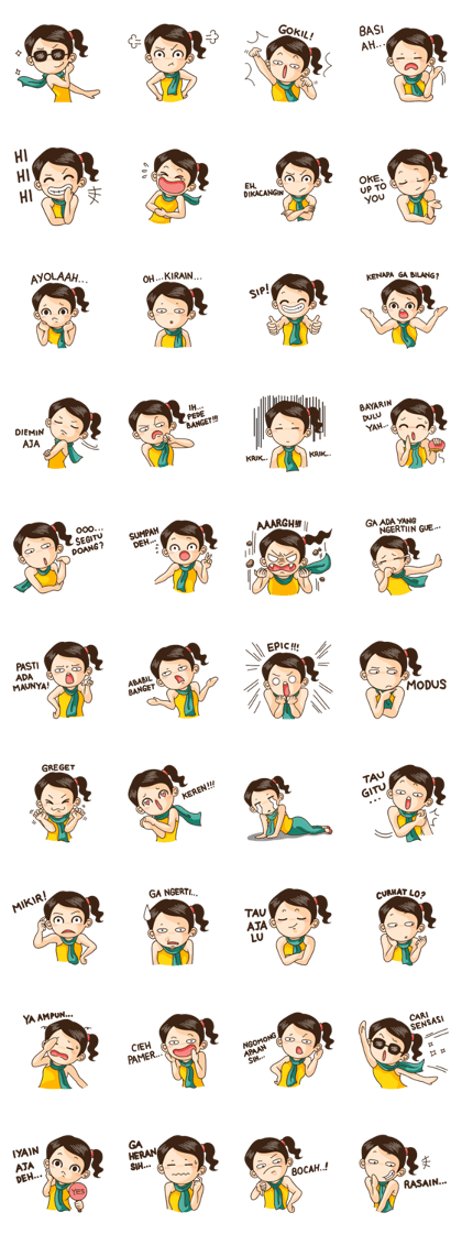 Annoying Girl Sticker 2