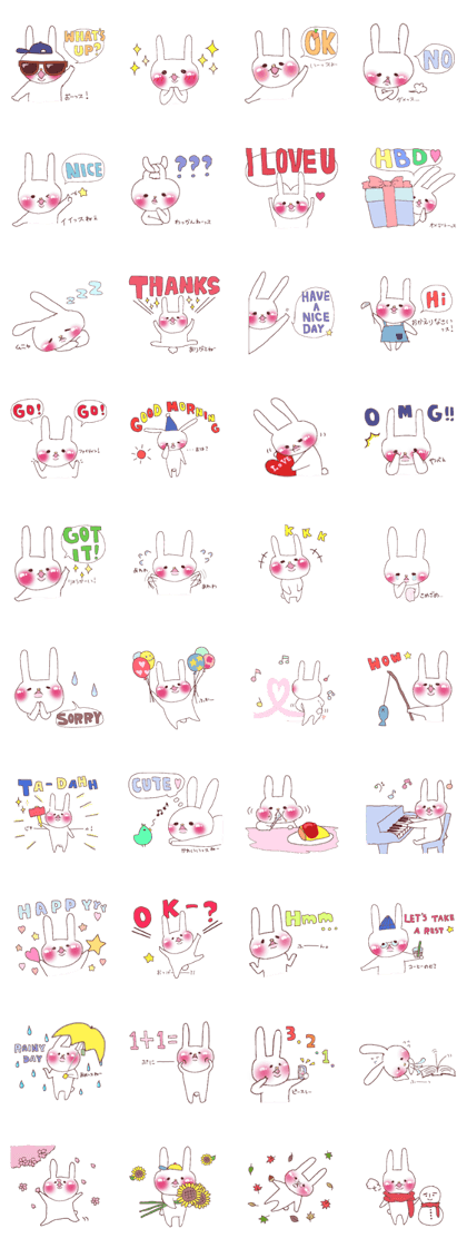 RABBIT WITH PINK CHEEKS