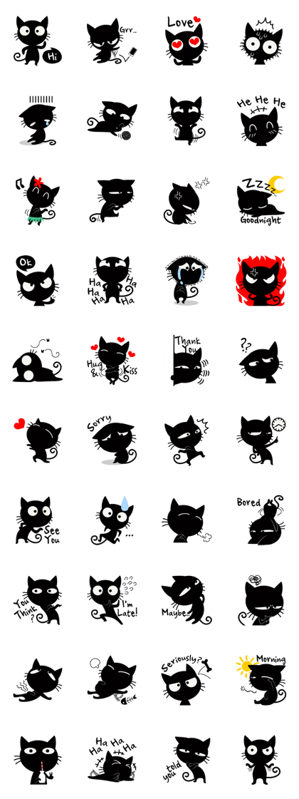 Sneaky Black Cat