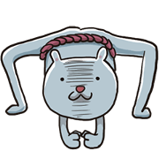 white sumo bear