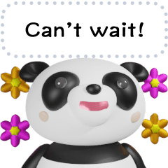 Panda dotcom 3D message ENG - feeling