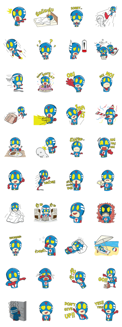 Thai Ranger -Power Stickers Thai Edition