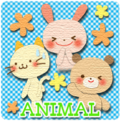 Cute Animal Sticker (Cat, Bear,Rabbit)