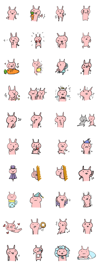 Rabbit of datsuryoku-kei (ennui-style)