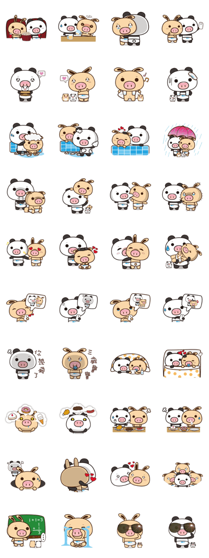 Pig Bunny Baby & Pig Bear III(True love)