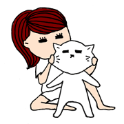 white cat's heart