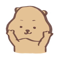 Soft and cute sticker
