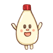Mayonnaise and friend Sticker
