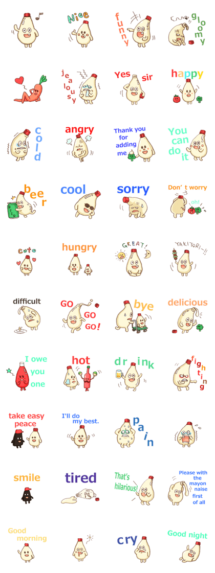 Mayonnaise and friend Sticker