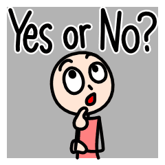 Yes Or No Line Stickers Line Store