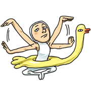 Odd swan man