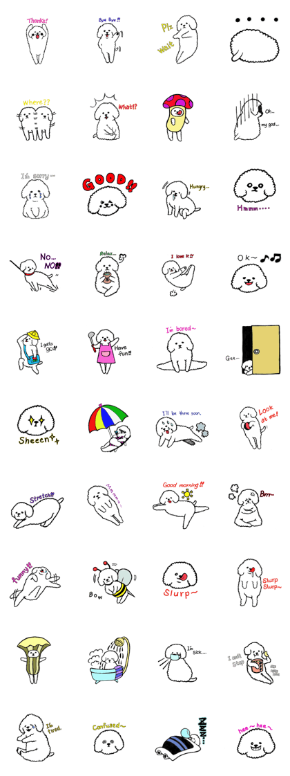 Lovely Dog Pero Sticker