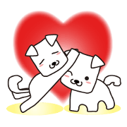 Happy fun dogs