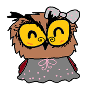 Happy baby owl