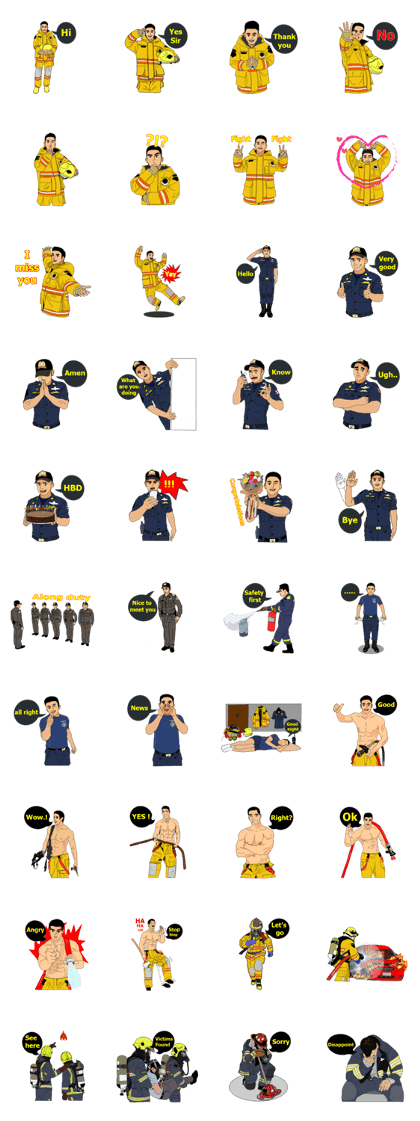 Fireman Bangkok Thailand Vol.3