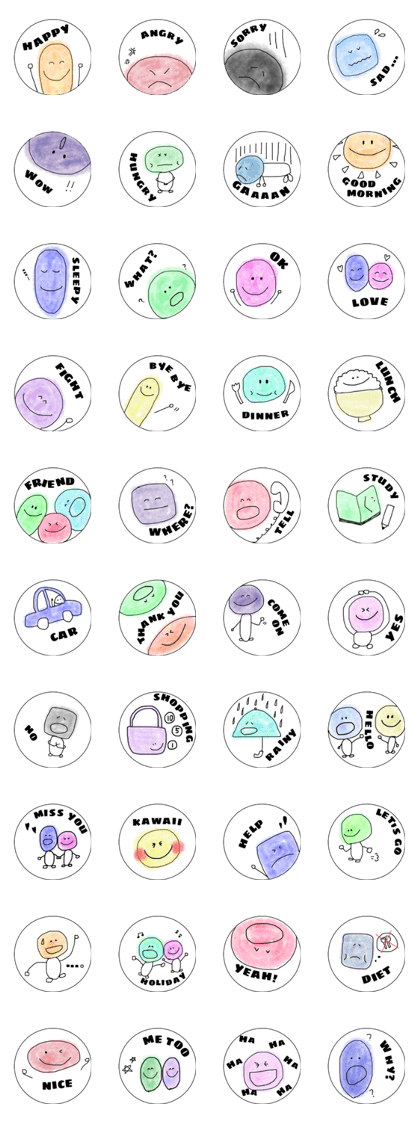 smilly sticker
