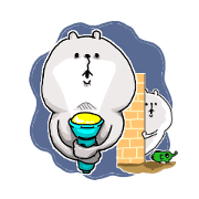 He is like a bear, too.