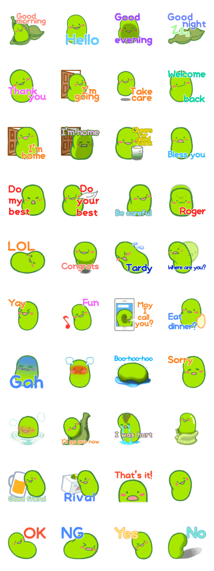 A single word Edamame-chan :English Ver.