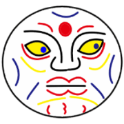 sticker of round face 2