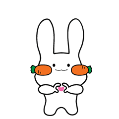 a Bunny with Carrot