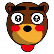 Black Eyebrows Bear 13