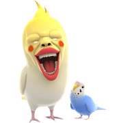 ugly cockatiel sticker 2