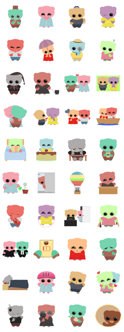 Mint Bear and Friends