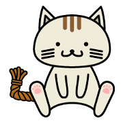 Chatarou the cat with the kinky tail