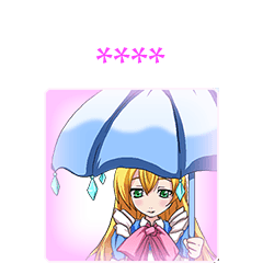 Lovely rainy world princess girl Custom