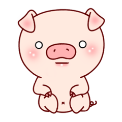 Pig with 40 emotion or pattern