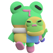 Mushbuh Froggy Couple Stickoid Pack