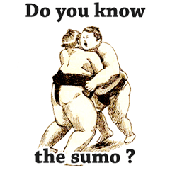 SUMO wrestle STICKER