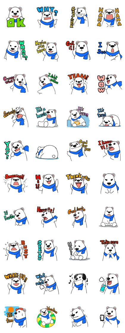 Polar bear sticker(part2)