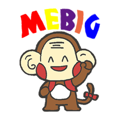 MEBIG character's sticker
