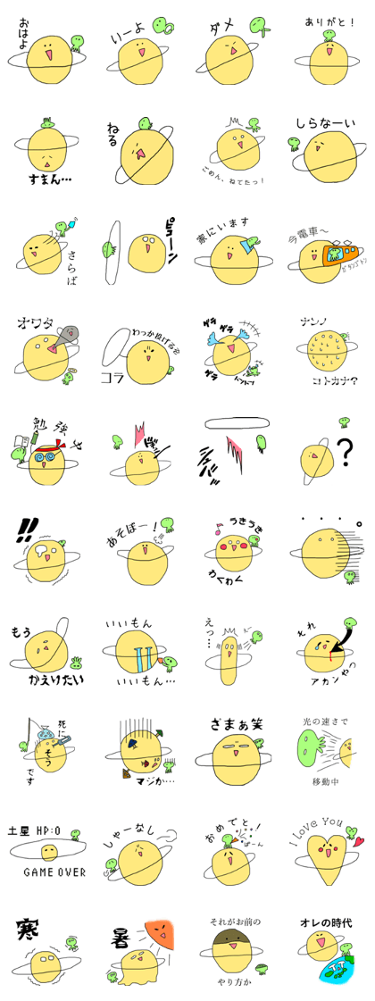 Mr.Saturn and Mr.Alien