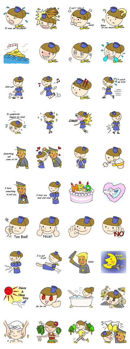 Cabin Crew Stickers 2