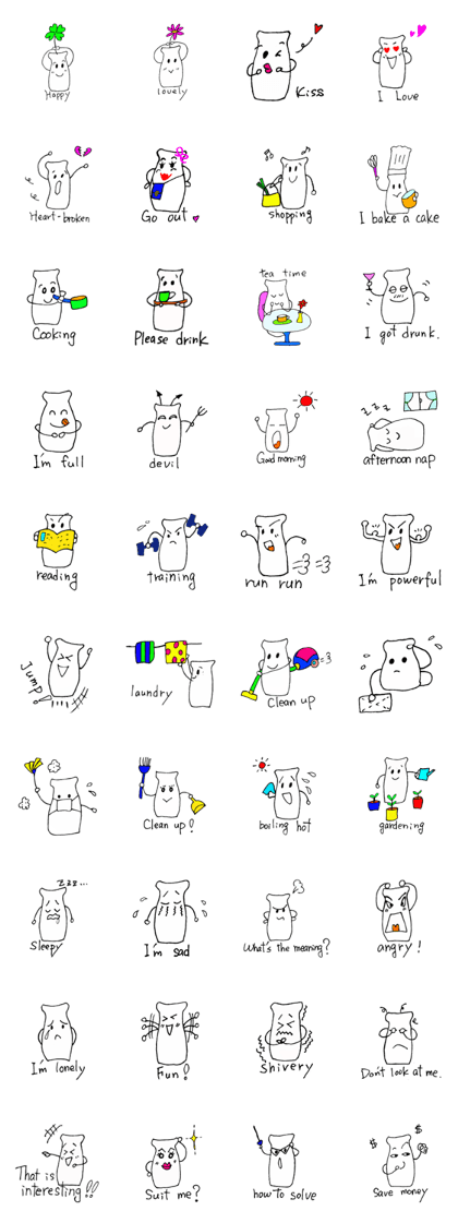 Binchan of Milk bottle