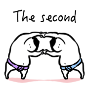 Sticker of funny sumo 2