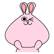 It is Sticker rabbit in the workplace