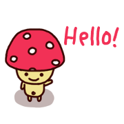 Pink mushroom boy